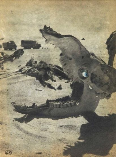 GEORGES HUGNET (1904-1974)
Sans titre Collage,...