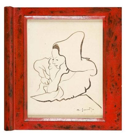 Alex SMADJA (1897-1977)
Bretonne accoudée...