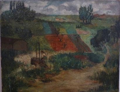 Joseph PRESSMANE (1904-1967)
Les champs Huile...