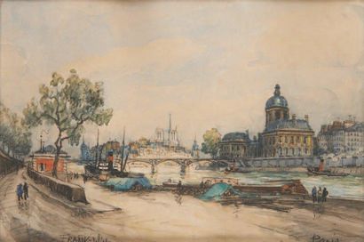 FRANK-WILL (1900-1951) Paris
Aquarelle et...