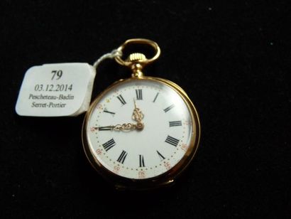 PETITE MONTRE DE COL à remontoir au pendant,...
