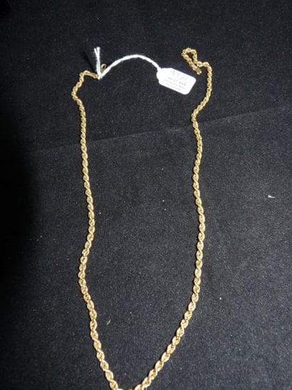 COLLIER et bracelet articulés en or jaune...