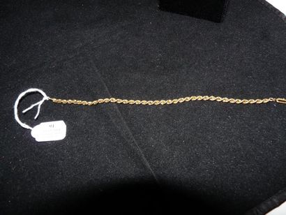 COLLIER et bracelet articulés en or jaune...