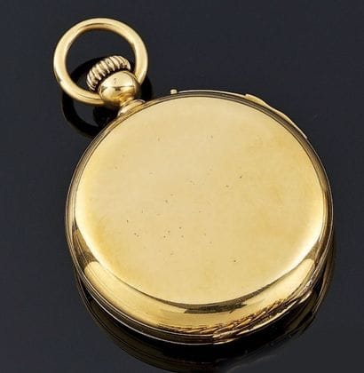 MONTRE DE POCHE savonnette en or jaune 18...