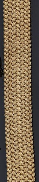BRACELET en or jaune 18 K 750°/oo tressé....