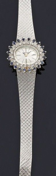 MONTRE bracelet de dame en or gris, la montre...