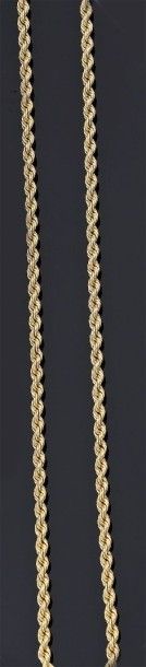 COLLIER articulé en or jaune 18 k 750°/oo...