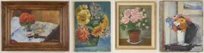 ENSEMBLE comprenant: S BELIETTRE: Vase de...