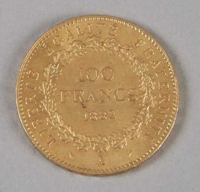 Pièce 100 francs en or 1882
