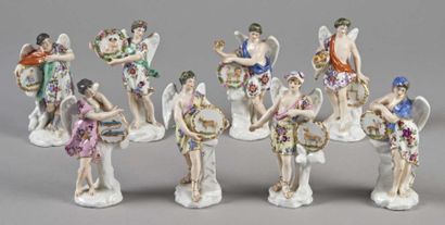 Allemagne
Les Signes du Zodiaque Huit statuettes...