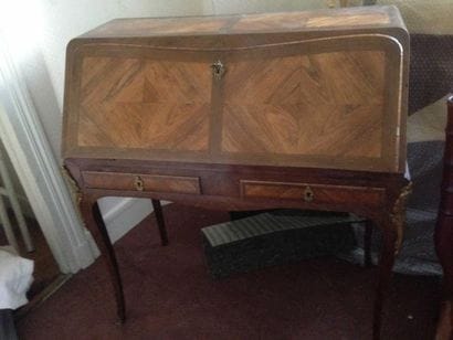 BUREAU de pente de style en bois de plac...