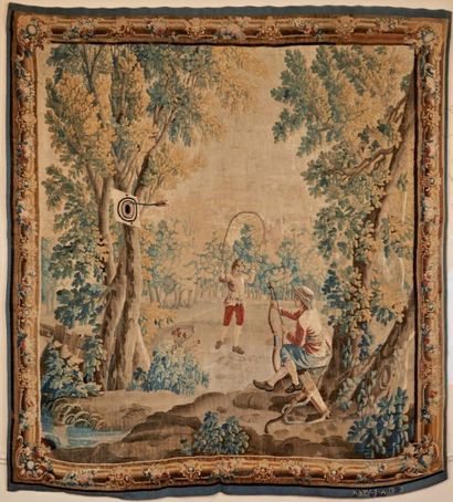 AUBUSSON d'après un carton de Huet
TAPISSERIE...