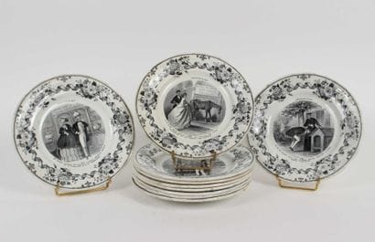 CREIL ET MONTEREAU- L.M et Cie
Dix assiettes...