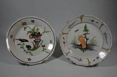 ENSEMBLE de DEUX ASSIETTES NEVERS - Assiette...