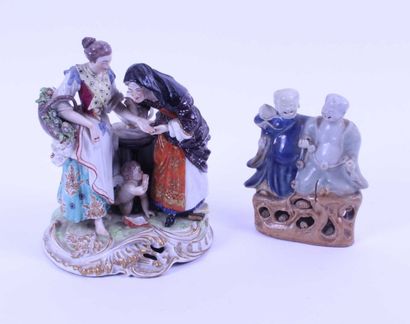 Dans le goût de MEISSEN - Groupe en porcelaine...
