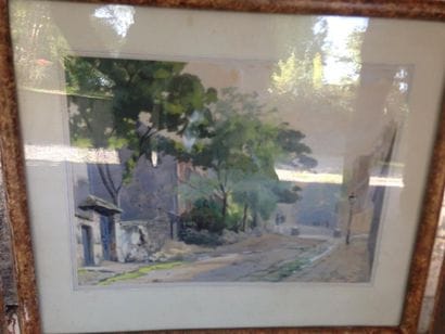 René Louis PEAN (1875-1945)
Vue de ruelle...