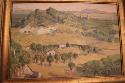 Maurice PERRONET
Aquarelle monogrammée en...