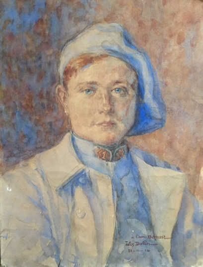 Jules DAFLES (?)
Portrait d'un officier Aquarelle...