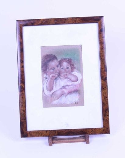 Ecole Moderne
Femme et son enfant Pastel...