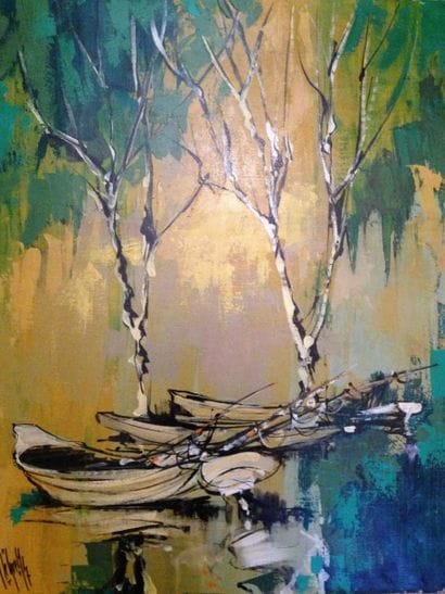 Ecole Moderne
Les Barques Huile sur toile...