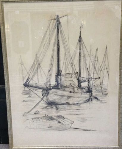 Lot de trois tableaux: M.GILLET 