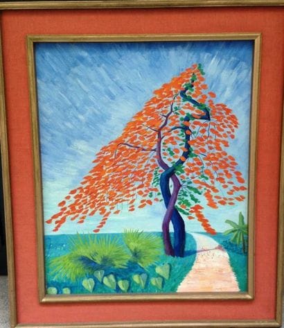 Lot de trois tableaux: M.GILLET 