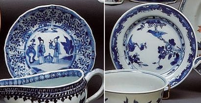 CHINE
Une soucoupe et une petite assiette...