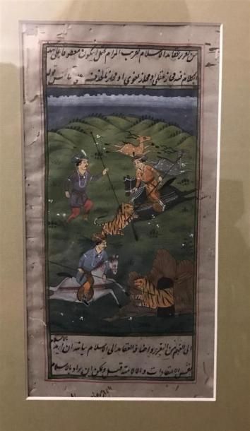 INDE, vers 1880
Scènes de chasse au tigre
Trois...
