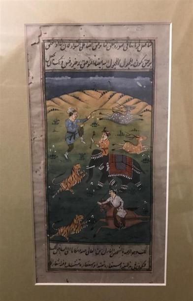 INDE, vers 1880
Scènes de chasse au tigre
Trois...