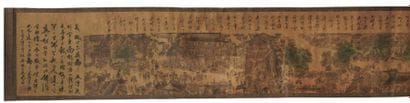 CHINE - Estampe d'après la peinture de la...