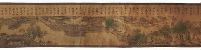 CHINE - Estampe d'après la peinture de la...