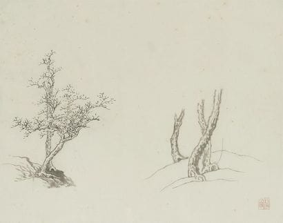 Pu Quan (1913-1991)
Ensemble de 4 encres...