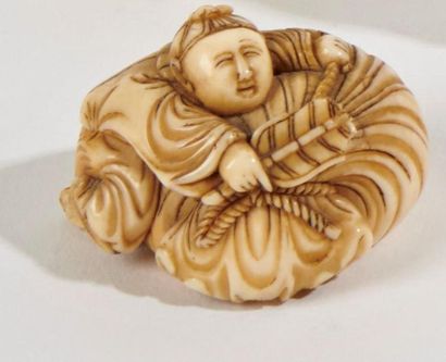 JAPON - Epoque MEIJI (1868 - 1912)
Deux netsuke...