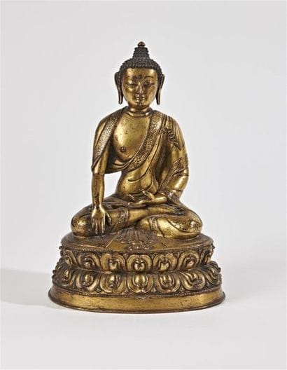 TIBET - XVIIe/XVIIIe siècle
Statuette en...