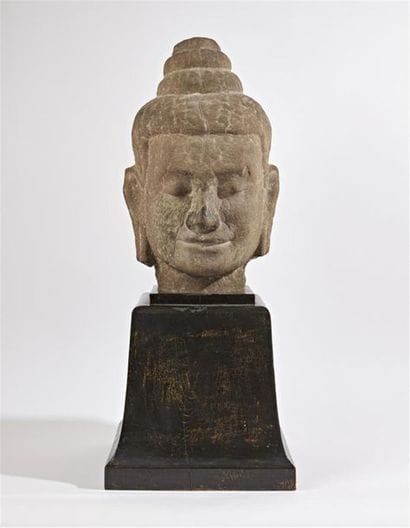 CAMBODGE, khmer, XII/XIIIe siècle
Tête de...