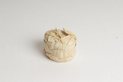 CHINE - XIXe siècle
Boite de forme ovale...