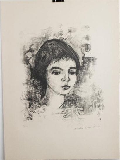 MINAUX André(1923-1986)
Jeune fille
Lithographie...