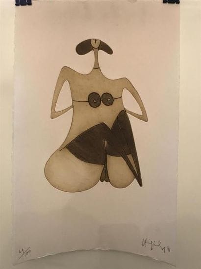 Philippe HIQUILY (1925-2013)
Femme, 1991
Estampe,...