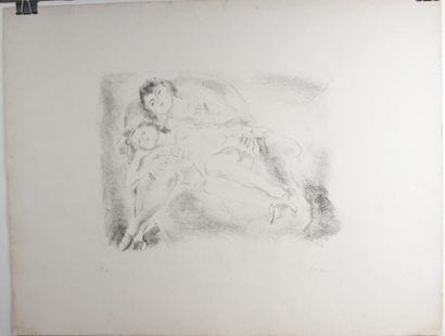 PASCIN Jules (1885-1930) 
Deux femmes
Lithographie...