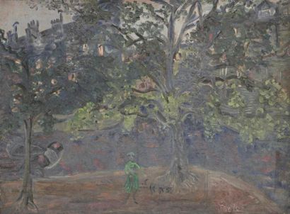 Trude VON MOLO (1906-1989)
Au parc
Huile...