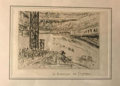André DUNOYER de SEGONZAC (1884-1974) 
Courses...