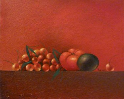 Michèle BATTUT (1946)
Nature morte aux fruits...