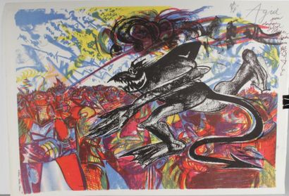 AGID
Dada Boum
Sérigraphie en couleurs, signée,...