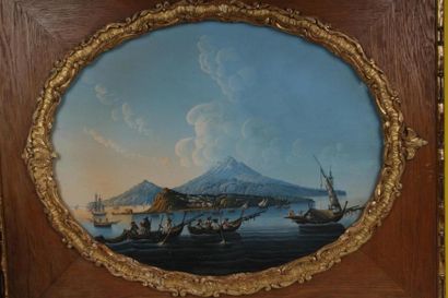Ecole italienne dans le goût des gouaches...