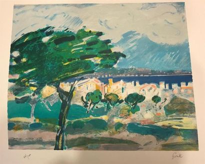 ENSEMBLE de TROIS LITHOGRAPHIES : 
- Gilles...