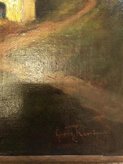 Georg KINEJUAD (XX-XXIe) 
Mont Cervin 
Huile...