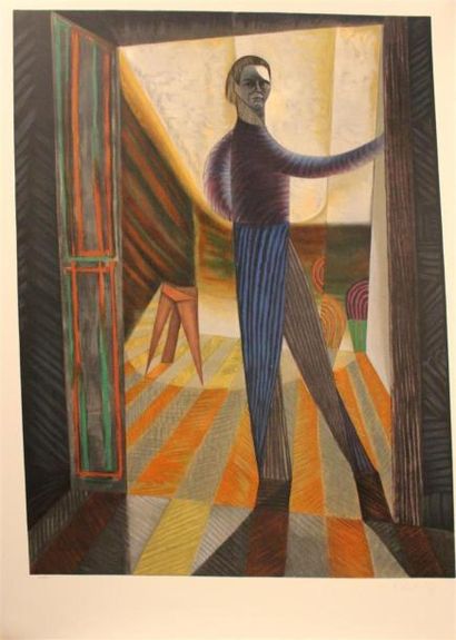 Victor VASARELY (1906-1997)
Autoportrait
Lithographie...