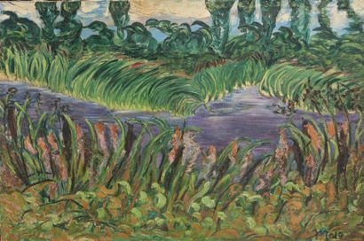 Trude VON MOLO (1906-1989)
Bord de rivière
Huile...