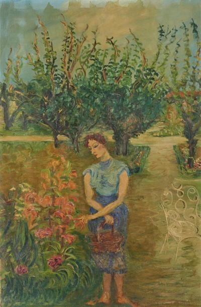 Trude VON MOLO (1906-1989)
Autoportrait
Huile...
