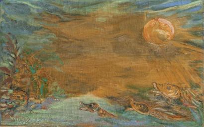 Trude VON MOLO (1906-1989)
Poissons au lever...